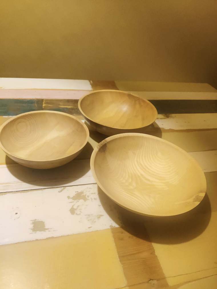 Drie essen schalen